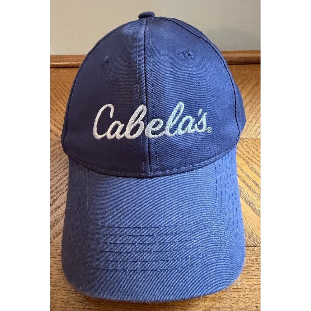 Cabela's Bass Pro Shops Gone Fishing Snapback Hat Cap Adjustable Blue